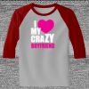 Raglan 3/4 Roundneck Shirt (Gray Body) Thumbnail