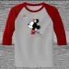 Raglan 3/4 Roundneck Shirt (Gray Body) Thumbnail