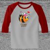 Raglan 3/4 Roundneck Shirt (Gray Body) Thumbnail