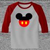 Raglan 3/4 Roundneck Shirt (Gray Body) Thumbnail