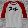 Raglan 3/4 Roundneck Shirt (Gray Body) Thumbnail